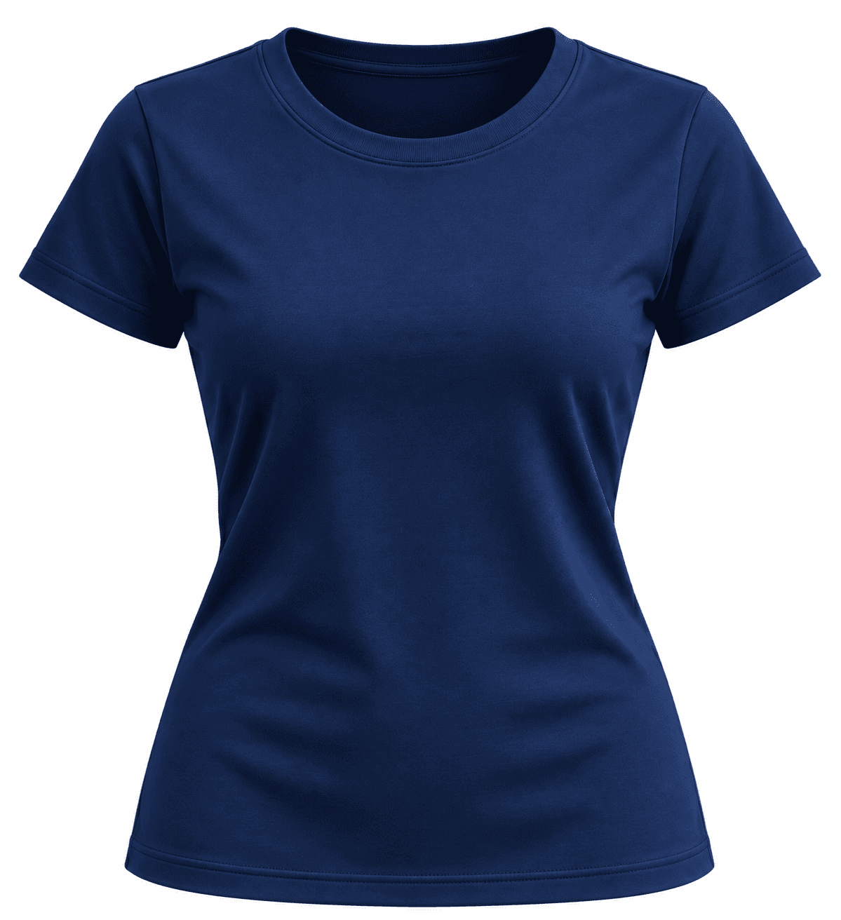 Navy Fitted Women’s T-Shirt — front view
